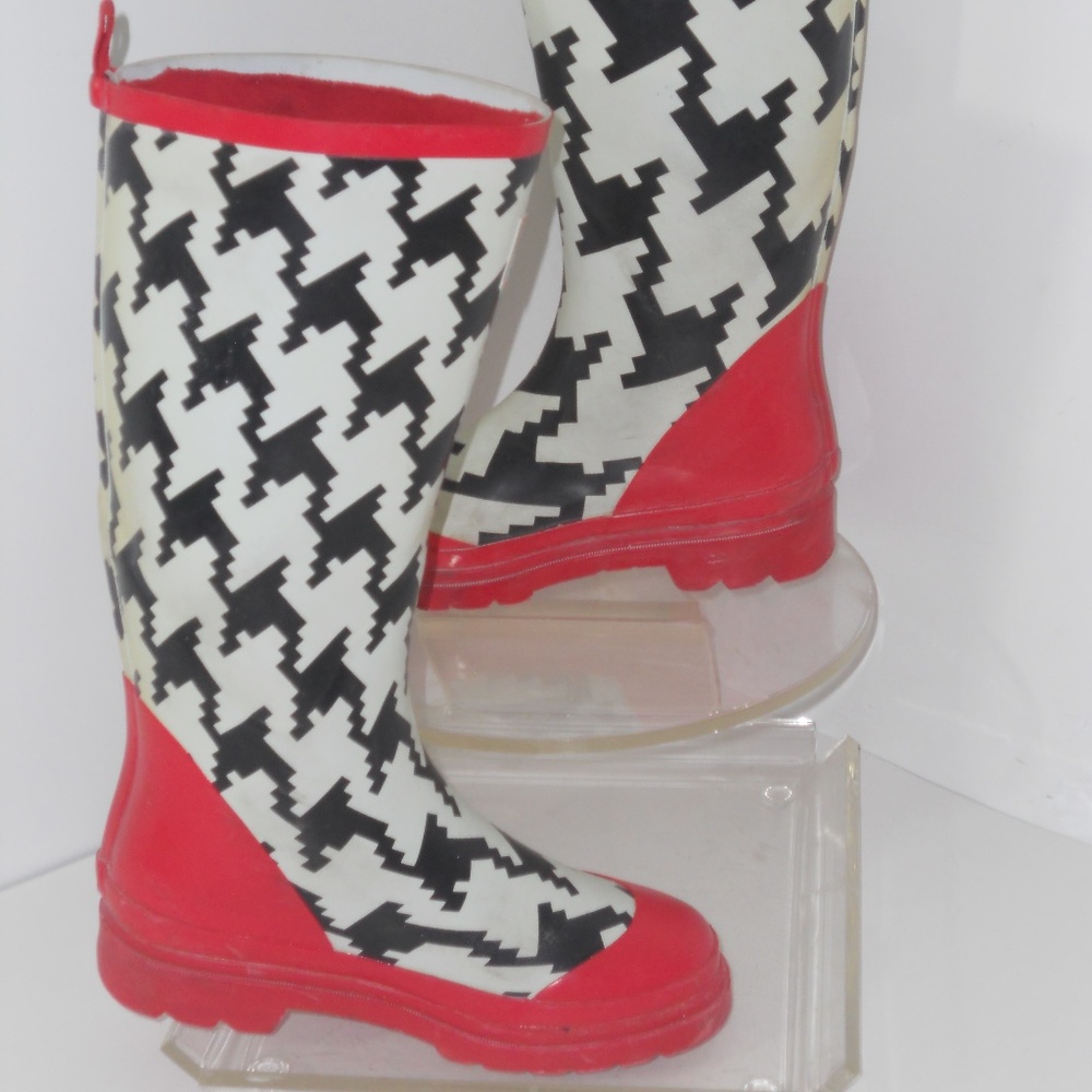 Little Miss Match Multi-Color Rain Boots 6M